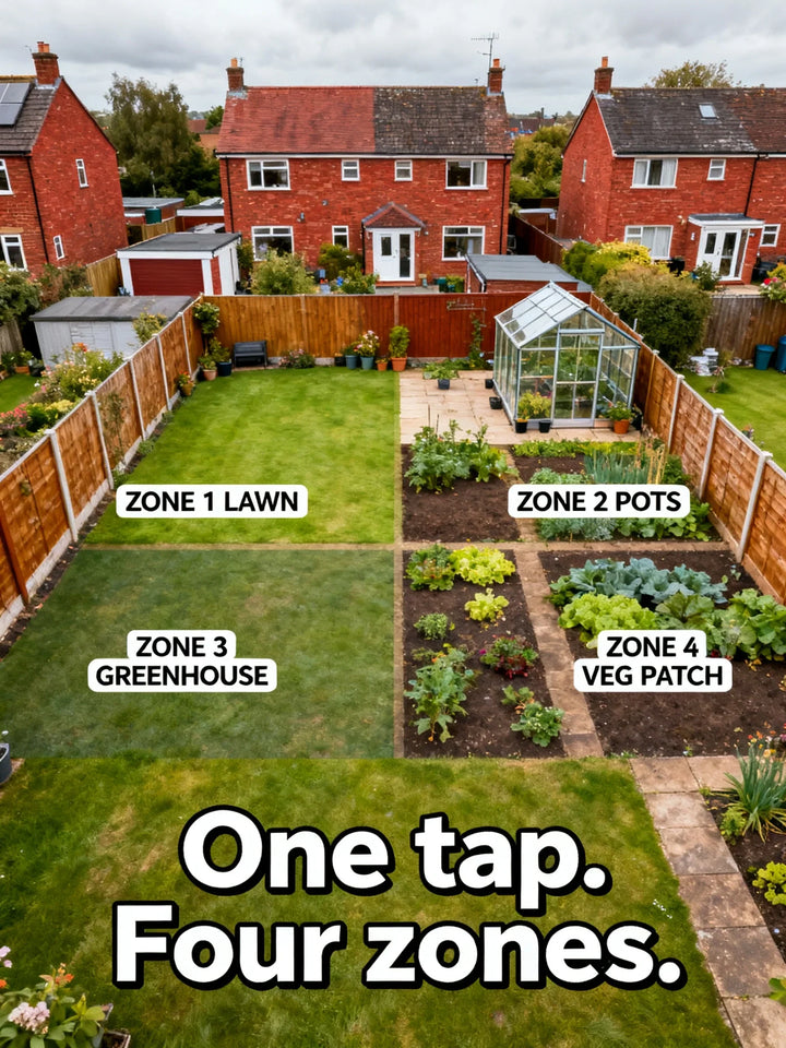 Potager, pelouse et jardinières : créer quatre zones d’arrosage utiles