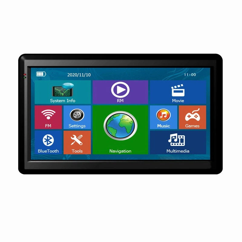 7-inch GPS Navigator with Bluetooth, AV-IN and European Maps